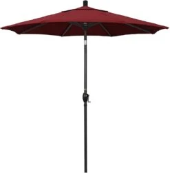 7 1/2 Ft Market Umbrella With Black Aluminum Pole -AquaDream Pools 2 ft Market Umbrella with Black Aluminum Pole 13