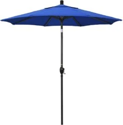 7 1/2 Ft Market Umbrella With Black Aluminum Pole -AquaDream Pools 2 ft Market Umbrella with Black Aluminum Pole 18
