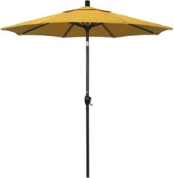 7 1/2 Ft Market Umbrella With Black Aluminum Pole