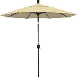 7 1/2 Ft Market Umbrella With Black Aluminum Pole -AquaDream Pools 2 ft Market Umbrella with Black Aluminum Pole 5