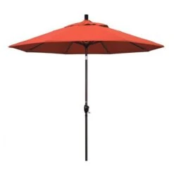 7 1/2 Ft Market Umbrella With Black Aluminum Pole -AquaDream Pools 2 ft Market Umbrella with Black Aluminum Pole 7