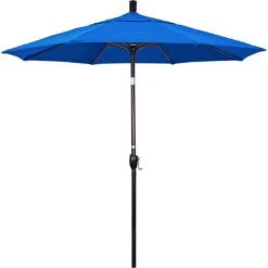 7.5 Ft Market Umbrella Bronze/Hunter Green -AquaDream Pools 2 ft Market Umbrella with Bronze Aluminum Pole 138
