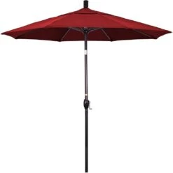 7.5 Ft Market Umbrella Bronze/Hunter Green -AquaDream Pools 2 ft Market Umbrella with Bronze Aluminum Pole 139
