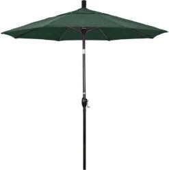 7.5 Ft Market Umbrella Bronze/White -AquaDream Pools 2 ft Market Umbrella with Bronze Aluminum Pole 155