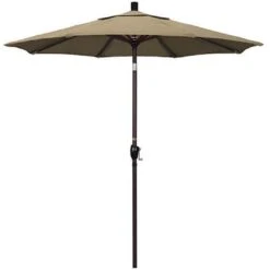 7 1/2 Ft Push Button Tilt Patio Umbrella In Sunbrella Fabric -AquaDream Pools 2 ft Push Button Tilt Patio Umbrella in Sunbrella Fabric 10