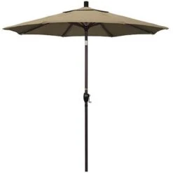 7 1/2 Ft Push Button Tilt Patio Umbrella In Sunbrella Fabric -AquaDream Pools 2 ft Push Button Tilt Patio Umbrella in Sunbrella Fabric 4