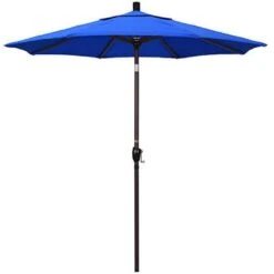7 1/2 Ft Push Button Tilt Patio Umbrella In Sunbrella Fabric -AquaDream Pools 2 ft Push Button Tilt Patio Umbrella in Sunbrella Fabric 6