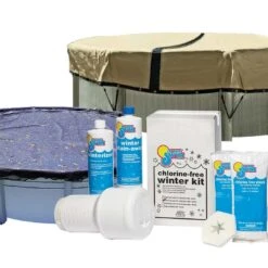 24' Round Ultimate Above Ground Winter Pool Cover 12-Year With Leaf Net And Chemical Closing Kit Bundle -AquaDream Pools 24 Round Ultimate Above Ground Winter Pool Cover 12 Year with Leaf Net and Chemical Closing Kit Bundle 4