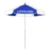 California Umbrella - 6' Lifeguard Logo Umbrella, Blue -AquaDream Pools 6 Lifeguard Logo Umbrella Blue