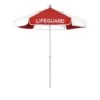 California Umbrella - 6' Lifeguard Logo Umbrella, Red -AquaDream Pools 6 Lifeguard Logo Umbrella Red