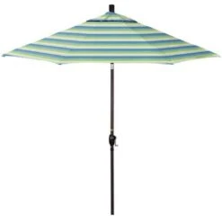 9 Ft Push Button Tilt Patio Umbrella In Sunbrella Fabric -AquaDream Pools 9 ft Push Button Tilt Patio Umbrella in Sunbrella Fabric 11