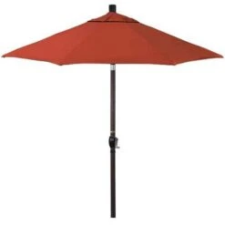 9 Ft Push Button Tilt Patio Umbrella In Sunbrella Fabric -AquaDream Pools 9 ft Push Button Tilt Patio Umbrella in Sunbrella Fabric 2