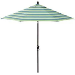 9 Ft Push Button Tilt Patio Umbrella In Sunbrella Fabric -AquaDream Pools 9 ft Push Button Tilt Patio Umbrella in Sunbrella Fabric 5