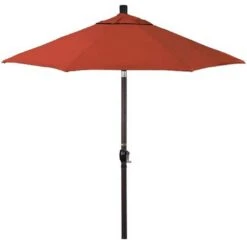 9 Ft Push Button Tilt Patio Umbrella In Sunbrella Fabric -AquaDream Pools 9 ft Push Button Tilt Patio Umbrella in Sunbrella Fabric 8