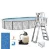 Ambassador 12'x18' X 52" Oval Above Ground Pool Package