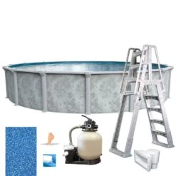 Ambassador 18' X 52" Round Above Ground Pool Package -AquaDream Pools Ambassador 18 x 52 Round Above Ground Pool Package 5