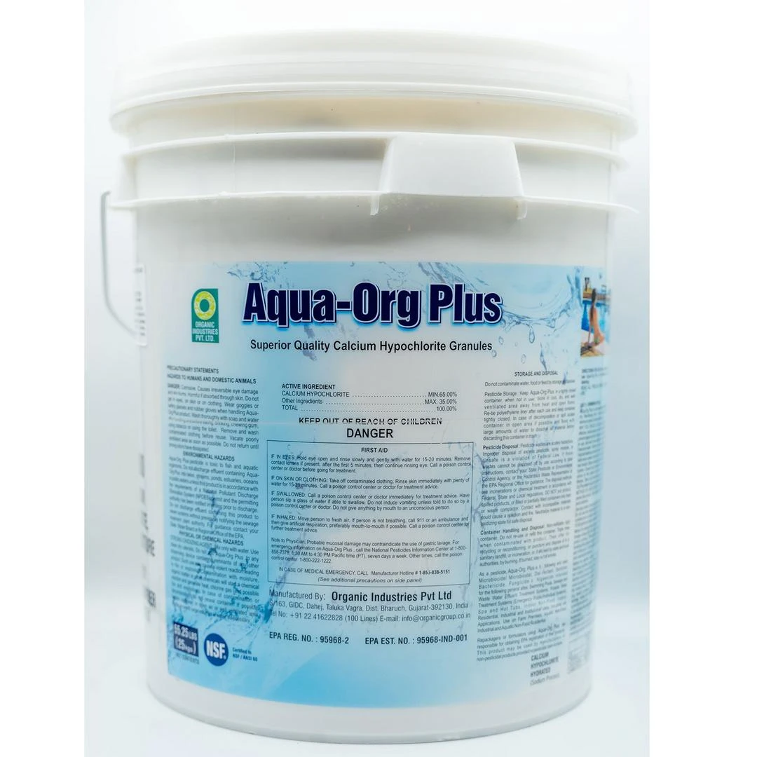 Pyrock Chemical - Aqua-Org Plus Calcium Hypochlorite Granules, 55 Lbs 6 Pyrock Chemical - Aqua-Org Plus Calcium Hypochlorite Granules, 55 Lbs - Image 4