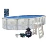 Eden 18'x34' X 52" Oval Above Ground Pool Package -AquaDream Pools Eden 18x34 x 52 Oval Above Ground Pool Package