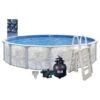 Eden 24' X 52" Round Above Ground Pool Package -AquaDream Pools Eden 24 x 52 Round Above Ground Pool Package