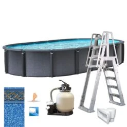 Edge 15'x26' X 52" Oval Above Ground Pool Package -AquaDream Pools Edge 15x26 x 52 Oval Above Ground Pool Package 5