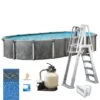 Emotion 18'x33' X 52" Oval Above Ground Pool Package -AquaDream Pools Emotion 18x33 x 52 Oval Above Ground Pool Package