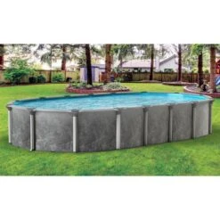 Emotion 18'x33' X 52" Oval Above Ground Pool Package -AquaDream Pools Emotion 18x33 x 52 Oval Above Ground Pool Package 2