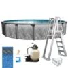 Emotion 24' X 52" Round Above Ground Pool Package -AquaDream Pools Emotion 24 x 52 Round Above Ground Pool Package