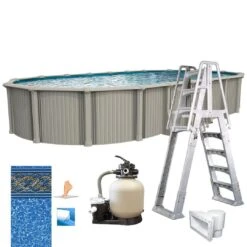 Excursion 18'x33' X 54" Oval Above Ground Pool Package -AquaDream Pools Excursion 18x33 x 54 Oval Above Ground Pool Package 4
