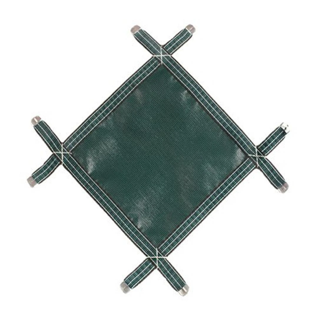 Meyco - Meyco Mesh Safety Cover 16x32 Ft Rectangle With 4x8 Center Step, Green 5 Meyco - Meyco Mesh Safety Cover 16x32 Ft Rectangle With 4x8 Center Step, Green - Image 3