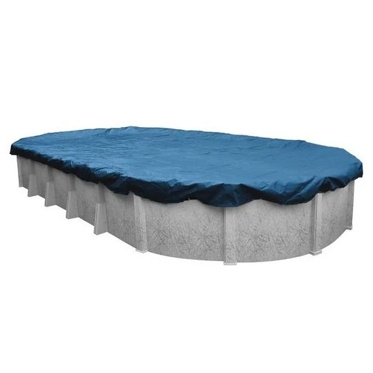 Midwest Canvas - Oval Winter Pool Cover, 8 Year Warranty, Blue 4 Midwest Canvas - Oval Winter Pool Cover, 8 Year Warranty, Blue - Image 2