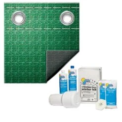 Polar Plus 12-Year 16' X 25' Oval Winter Pool Cover With Pool Closing Kit Up To 15,000 Gallons Bundle -AquaDream Pools Polar Plus 12 Year 16 x 25 Oval Winter Pool Cover with Pool Closing Kit up to 15000 Gallons Bundle 1