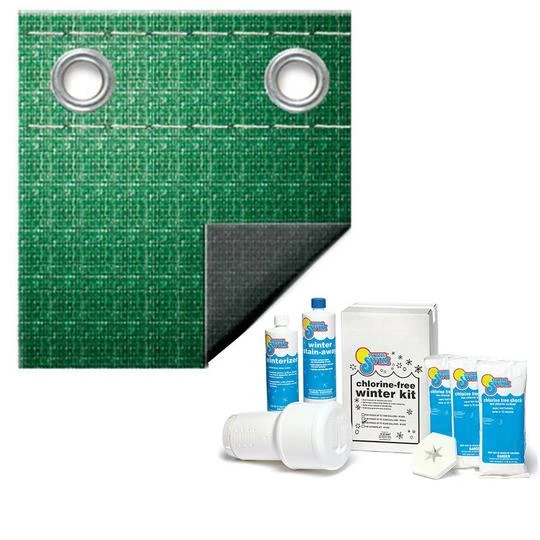 Polar Plus 12-Year 18' X 36' Rectangle Winter Pool Cover With Pool Closing Kit Up To 35,000 Gallons Bundle 3 Polar Plus 12-Year 18' X 36' Rectangle Winter Pool Cover With Pool Closing Kit Up To 35,000 Gallons Bundle