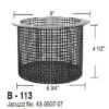 Aladdin Equipment Co - Powder Coated Basket For 43-0507-07 -AquaDream Pools Powder Coated Basket for 43 0507 07