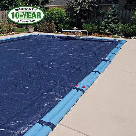 Polar 16' X 32' Rectangle Right Side Step Winter Pool Cover With 13 Blue 8 Ft. Double Water Tubes 3 Polar 16' X 32' Rectangle Right Side Step Winter Pool Cover With 13 Blue 8 Ft. Double Water Tubes