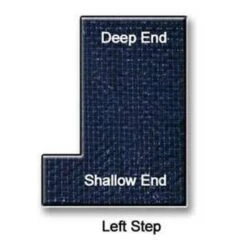 Polar 18' X 36' Rectangle Center End Step Winter Pool Cover With 15 Blue 8 Ft. Double Water Tubes -AquaDream Pools Pro Strength Polar Winter Pool Cover 18x36 ft Rectangle with Step Options 1