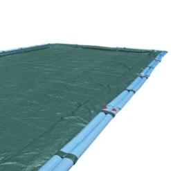 Midwest Canvas - 12' X 20' Rectangle Winter Pool Cover, 12 Year Warranty, Green -AquaDream Pools Rectangle Winter Pool Cover 12 Year Warranty Green 12