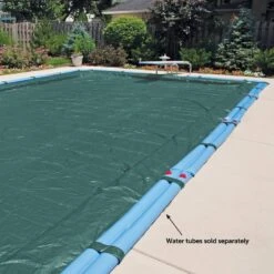 Midwest Canvas - 16' X 32' Rectangle Winter Pool Cover, 12 Year Warranty, Green -AquaDream Pools Rectangle Winter Pool Cover 12 Year Warranty Green 38