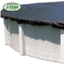 Fine Mesh 21' Round Winter Pool Cover, 3 Year Warranty -AquaDream Pools Round Fine Mesh Above Ground Winter Pool Cover 3 Year Warranty 19