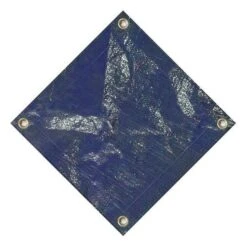 Midwest Canvas - 24' Round Winter Pool Cover, 8 Year Warranty, Blue